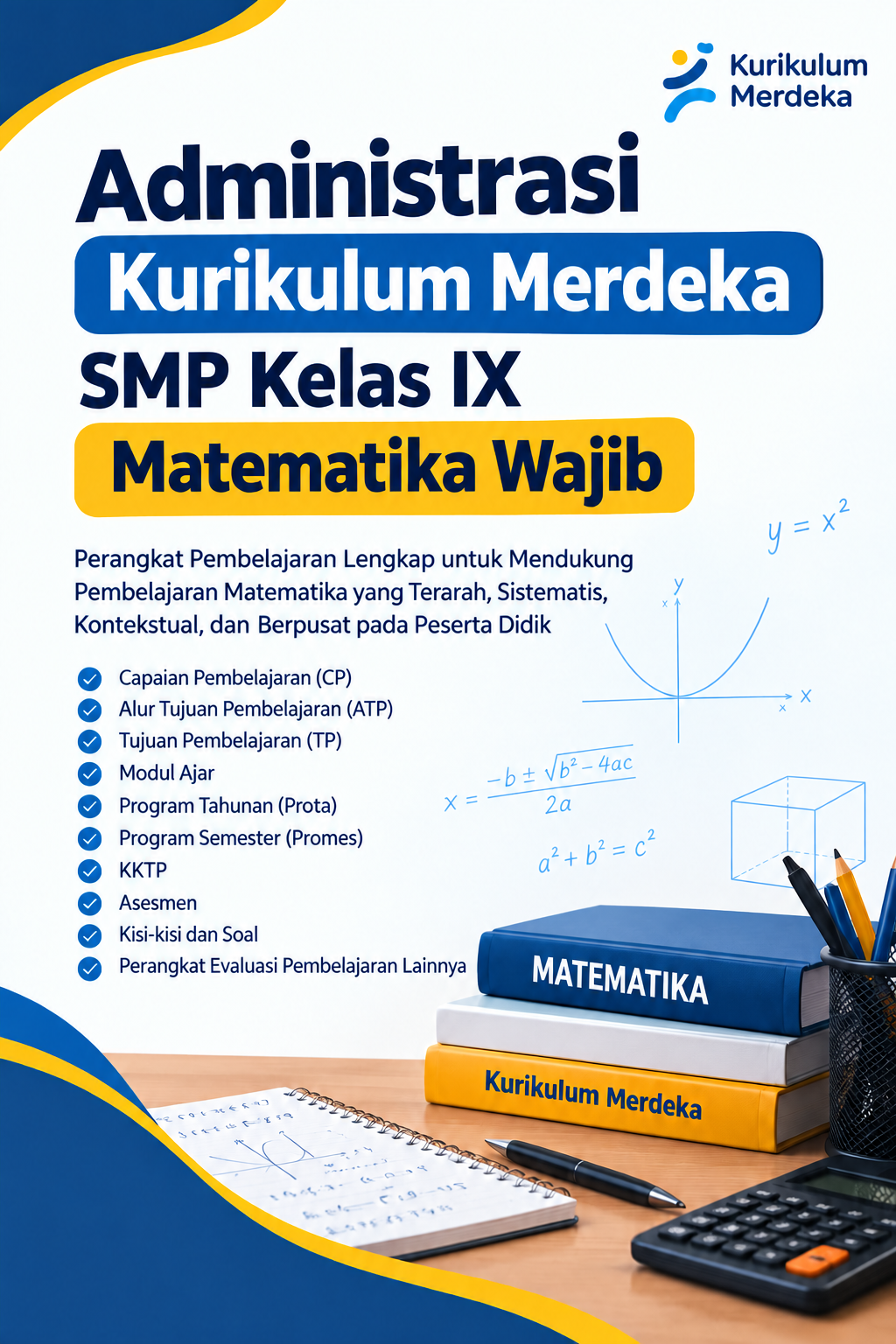 Administrasi Kurikulum Merdeka SMP Kelas IX Matematika